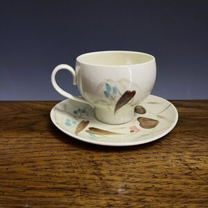 Vintage Red Wing Coffee Tea Cup & Saucer Random Harvest Atomic‎ MCM USA
